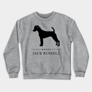 Jack Russell Black Silhouette Crewneck Sweatshirt